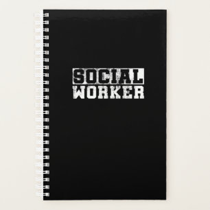 Sozialarbeiter Vintage Lustiger Berufstitel Schulm Planer
