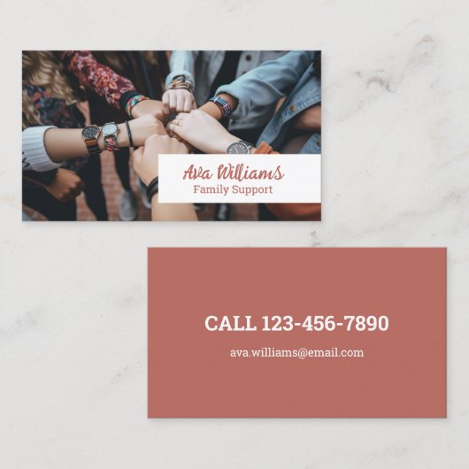 Sozialarbeiter Visitenkarte (Vorne/Hinten)