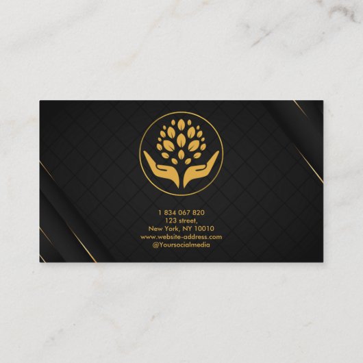 Sozialarbeiter Visitenkarte (Rückseite)