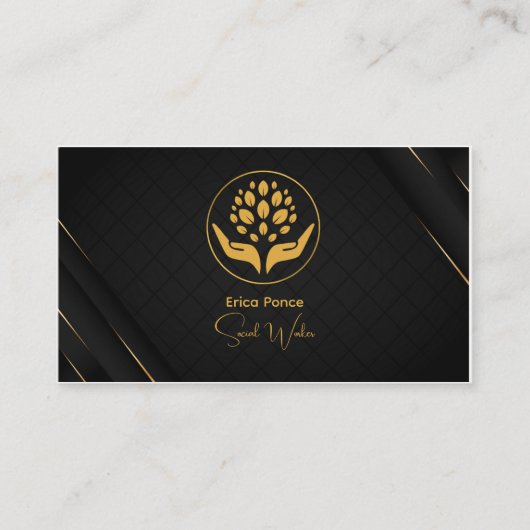 Sozialarbeiter Visitenkarte (Vorderseite)