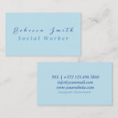 Sozialarbeiter Visitenkarte (Vorne/Hinten)