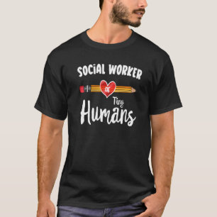 Sozialarbeiter von winzigen Menschen Team Sozialar T-Shirt