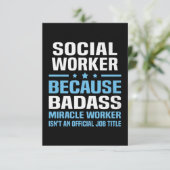 Sozialarbeiter: Weihnachten Karte (Stehend Vorderseite)