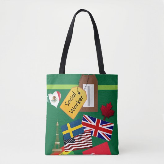Sozialarbeiter, Weltreise Tasche (Vorderseite)