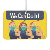 Sozialarbeiter "Wir können es tun" Autolufterfrischer (Rückseite)