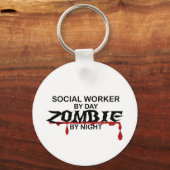 Sozialarbeiter Zombie Schlüsselanhänger (Vorderseite)