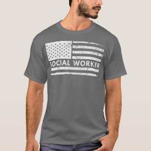 Sozialarbeiterflagge Sozialer Wandel T-Shirt