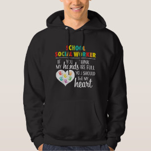 Sozialarbeiterin der Schule Süßes Herz-Geschenk T  Hoodie
