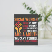 Sozialarbeiterin Frauen für Sozialarbeit Postkarte (Stehend Vorderseite)