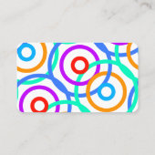 Sozialarbeiterin Round Circle Business Card Visitenkarte (Rückseite)