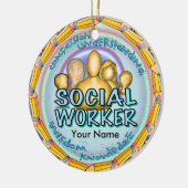 Sozialarbeiterverzierung Keramik Ornament (Links)