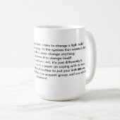 Sozialarbeits-Tasse IV Kaffeetasse (VorderseiteRechts)