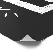 Sozialbatterie Niedrig Warnung Poster (Ecke)