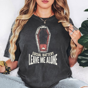 Sozialbatterie Sarg Lass mich in Ruhe T-Shirt