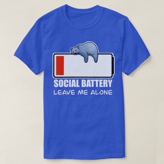 Sozialbatterie T-Shirt (Design vorne)