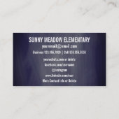 Sozialbleistift-Tafel-Lehrer der medium-| Visitenkarte (Rückseite)