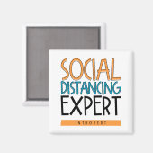 Sozialdistanzexperte Introvertierte Magnet (Vorderseite/Rückseite)