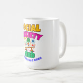 SOZIALE ANXIETY CLUB KAFFEETASSE (VorderseiteRechts)