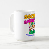 SOZIALE ANXIETY CLUB KAFFEETASSE (Vorderseite Links)