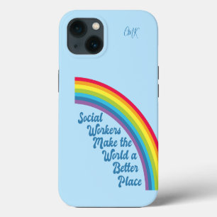 Soziale Arbeit Inspirierendes Zitat Regenbogen Süß iPhone 13 Hülle