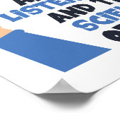 Soziale Arbeit ist die Kunst des Hörens Poster (Ecke)