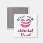 Soziale Arbeit ist ein Werk von Herzsozialarbeiter Magnet (Vorderseite/Rückseite)