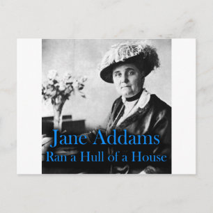 Soziale Arbeit: Jane Addams Ran a Hull eines Hause Postkarte
