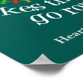 Soziale Arbeit macht die Welt zum Laufen Poster (Ecke)