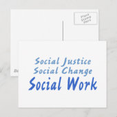 Soziale Arbeit Postkarte (Vorne/Hinten)