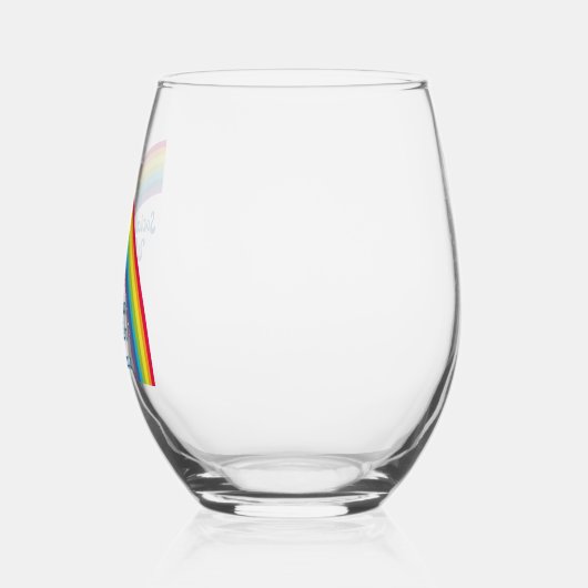 Soziale Arbeit Regenbogen Inspiration Zitat Gesche Weinglas Ohne Stiel (Links)