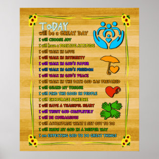 Soziale Arbeit wird heute ein großer Tag Motiviere Poster