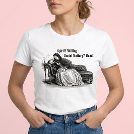 Soziale Batterie Tot Lustiges Viktorianisches Meme Tri-Blend Shirt
