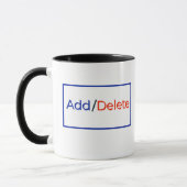 Soziale Cyber-Typografie lustig niedlicher Design Tasse (Links)