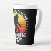 Soziale Distance Quarantine Bigfoot Milchtasse (Rechte Ecke)