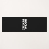 Soziale Distanz moderne mutige Typografie komisch  Yogamatte (Vorderseite (Horizontal))