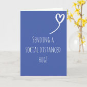 Soziale Distanz Umarmung Miss Sie Geburtstag Karte (Gelbe Blume)