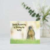 Soziale Distanz verpasst ich Sie auf der Postkarte (Stehend Vorderseite)