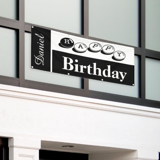 Soziale Distanz zum Geburtstag Banner (Äußeres Gebäude)