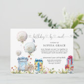 Soziale Distanz zum Geburtstag per Post Einladung (Stehend Vorderseite)