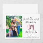 Soziale distanzierende Liebe zitieren kundenspezif (Vorne/Hinten)