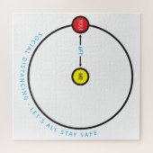 Soziale Distanzierung - 1,5 m hohe grafische Bleib Puzzle (Horizontal)