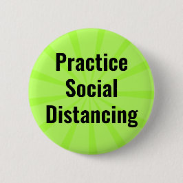 Soziale Distanzierung der persönlichen Hygiene Button