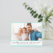 Soziale Distanzierung des Fotos Liebe Zitat Gruß Postkarte (Stehend Vorderseite)