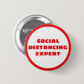 Soziale Distanzierung Einführung antisoziale Gripp Button (Vorne & Hinten)