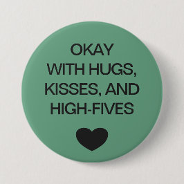 Soziale Distanzierung Farbcode grün Button