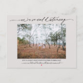 Soziale Distanzierung Hochzeit Aufschub blass Mauv Postkarte (Vorderseite)