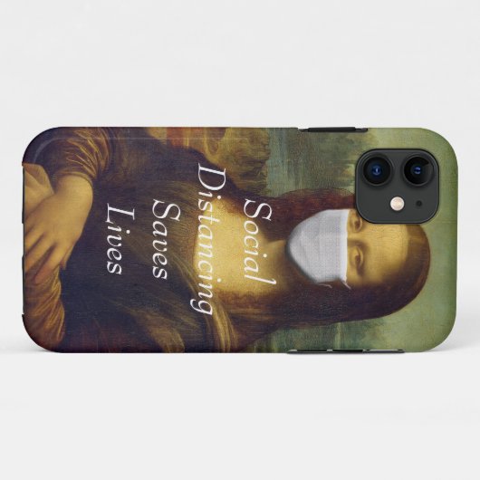 soziale Distanzierung rette Leben Case-Mate iPhone Hülle (Rückseite (Horizontal))