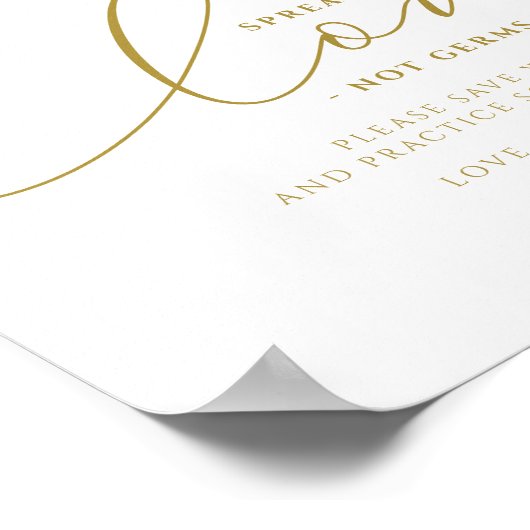 Soziale Distanzierung Schild ätherische Grünfläche (Ecke)