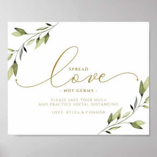 Soziale Distanzierung Schild ätherische Grünfläche (Vorne)