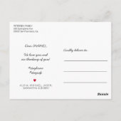 Soziale Distanzierung Typografie Motivation zitier Postkarte (Rückseite)